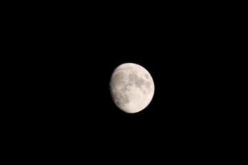 Full Moon Glowing bright In The Night Sky. 