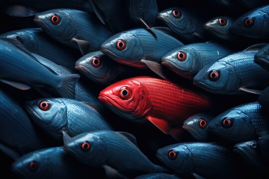 Red herring among blue herrings.