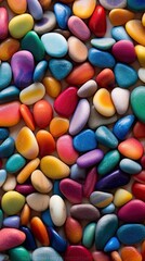 Fototapeta na wymiar colorful pebbles background