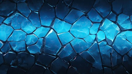  a close up of a blue glass mosaic tile wallpaper.  generative ai