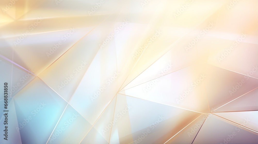 Poster an abstract image of a blue and yellow background with a white and yellow design. generative ai
