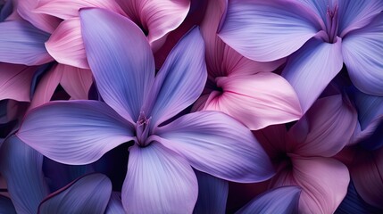  a bunch of purple and pink flowers with a black background.  generative ai