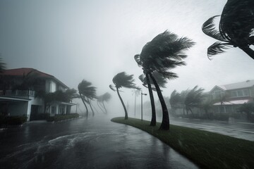 hurricane in the tropics