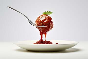 meatball, meat, delicious, sauce, meal, minimalist