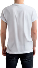Close up view isolated of white shirts.