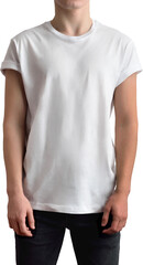 Close up view isolated of white shirts.