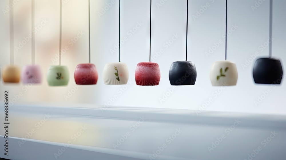Poster a row of vases sitting on top of a window sill next to a window sill with a number of different colo