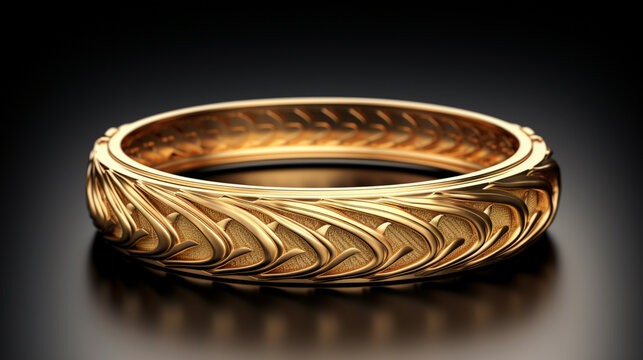 Close-up of a yellow gold wedding ring