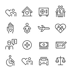 Insurance Icons vector design
