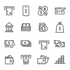 Investment and Management Icons vector design