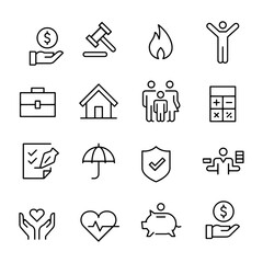 Insurance Icons vector design