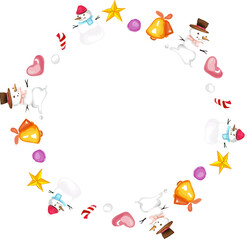 Christmas wreath frame.