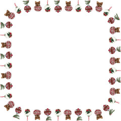 Christmas wreath frame