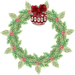 Christmas wreath for decoration.