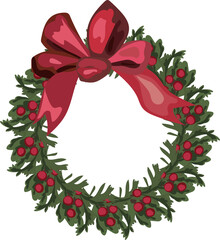 Christmas wreath for decoration.