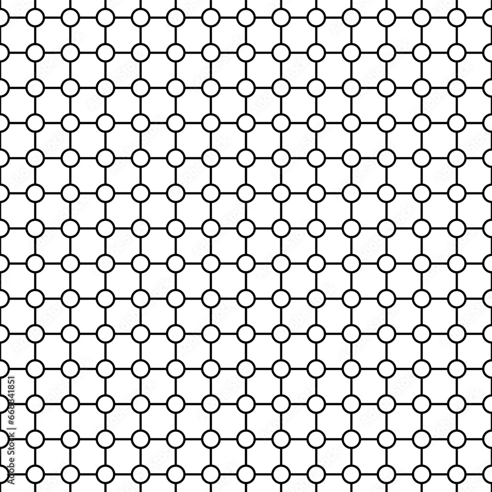 Poster round line geometric shape pattern background vector illustration