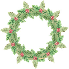 Christmas wreath for decoration.