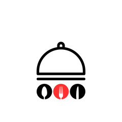 Logo for restaurants, icon, logo design. 