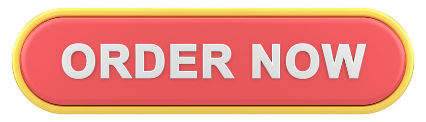 Order now button. 3D illustration.