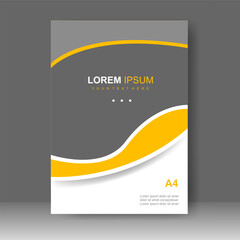 Fototapeta premium Cover book design in A4. for business. Brochure template, Annual report, Poster, magazine. Vector illustration