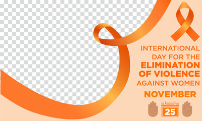 Banner plantilla para el Día Internacional de la Eliminación de la Violencia contra la Mujer 25 de noviembre formato horizontal - obrazy, fototapety, plakaty
