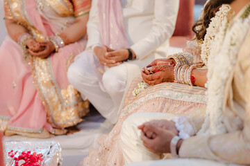 Obraz na płótnie Canvas Hindi wedding ceremony
