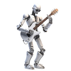 Musician Robot png Robot playing guitar png playing guitar Robot png robot with guitar png Robot transparent background