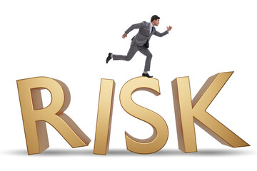 Risk management concept with letters