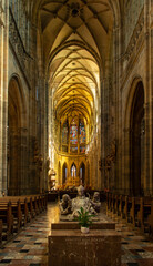 interior of the Prague cathedra 
