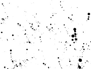 back ink splatter  on white background