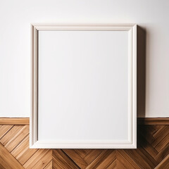 Empty frame on wall
