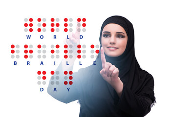 Concept of world braille day