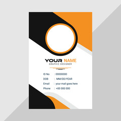 Vector modern and clean business id card template