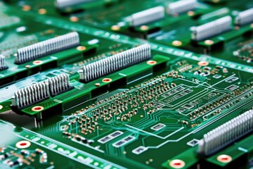 Obraz premium freshly painted circuit boards for contouring devices