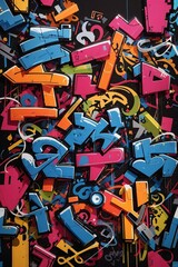 graffiti wall art background pattern