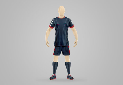 Uniform Soccer Mockup - Front View