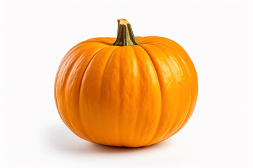 Obraz premium Ripe pumpkin isolated on white background.