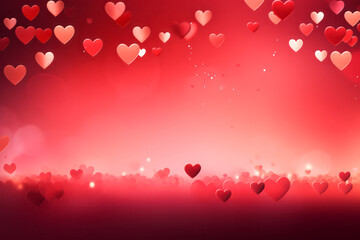 Valentine's Day background with hearts