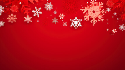 Naklejka na ściany i meble Christmas background with snowflakes.