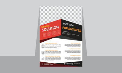 Modern  marketing business flyer design template , business flyer layout editable vector file, A4 size marketing business flyer design template.