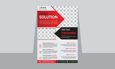 Modern  marketing business flyer design template , business flyer layout editable vector file, A4 size marketing business flyer design template.