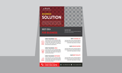 Modern  marketing business flyer design template , business flyer layout editable vector file, A4 size marketing business flyer design template.