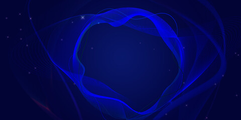 Cyclical wave abstract background for presentations, posters, banners and web design