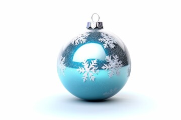 Fototapeta na wymiar christmas ball isolated on white