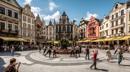 Fototapeta premium Beautiful street in the city