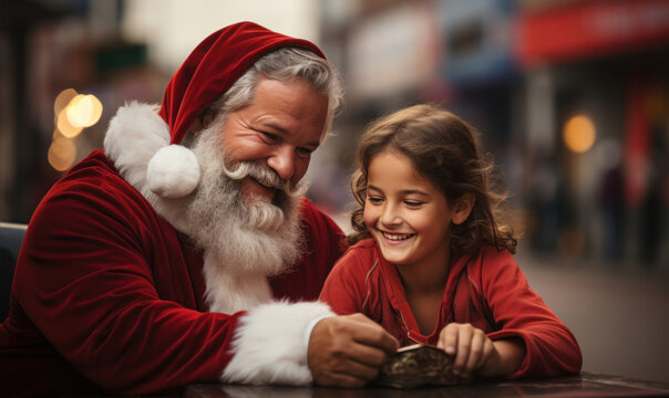 christmas, family, santa, holiday, child, xmas, hat, people, woman, celebration, boy, gift, children, tree, smiling, mother, claus, couple, happiness, smile, father, year, winter, new, fun, christmas,