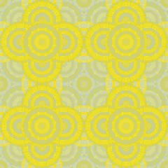 Cercles muraux Portugal carreaux de céramique Floor tile seamless pattern vector geometric design.