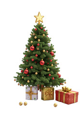 Fototapeta na wymiar 3D Christmas Tree