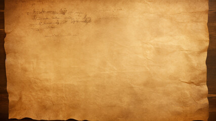 Old paper on wood texture background with space for text or image.