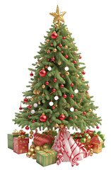 Obraz na płótnie Canvas 3D Christmas Tree